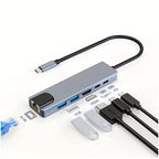 Hub Adaptador Multipuerto 6 en 1 USB-C