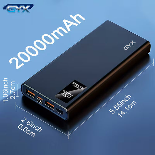 Powerbank GYX 22.5W de 20.000 mAh con Pantalla LED