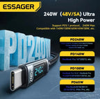 Cable USB-C Essager 240W con Pantalla Digital (2M)