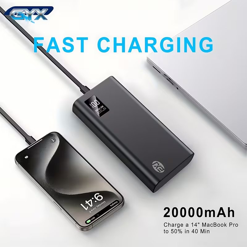 Powerbank GYX 22.5W de 20.000 mAh con Pantalla LED