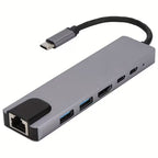 Hub Adaptador Multipuerto 6 en 1 USB-C