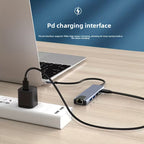 Hub Adaptador Multipuerto 6 en 1 USB-C